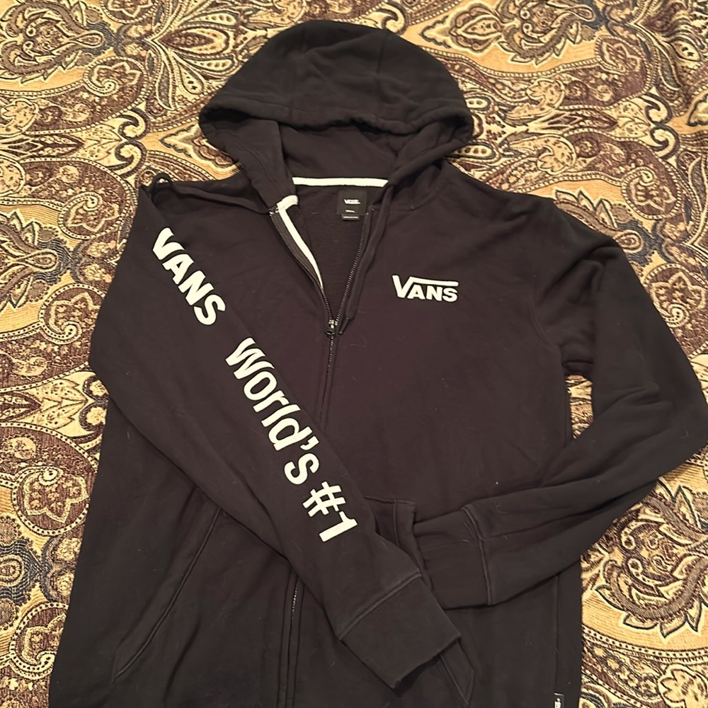 Vans zip up hoody size small